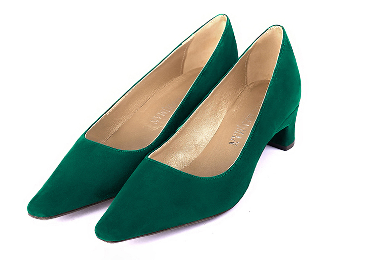 Emerald green low heels hotsell